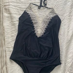 Sea angel maternity lace one piece bathing suit